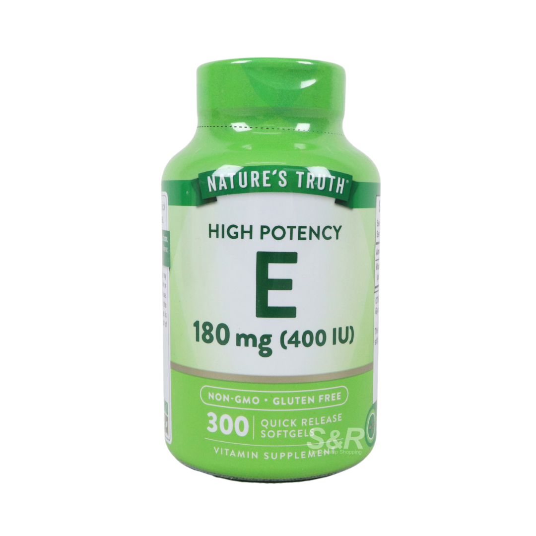 Nature's Truth High Potency E 180 mg (400 IU) 300 softgels